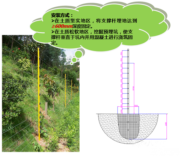 電子圍欄安裝的基本樣式